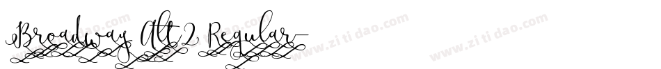 Broadway Alt2 Regular字体转换
